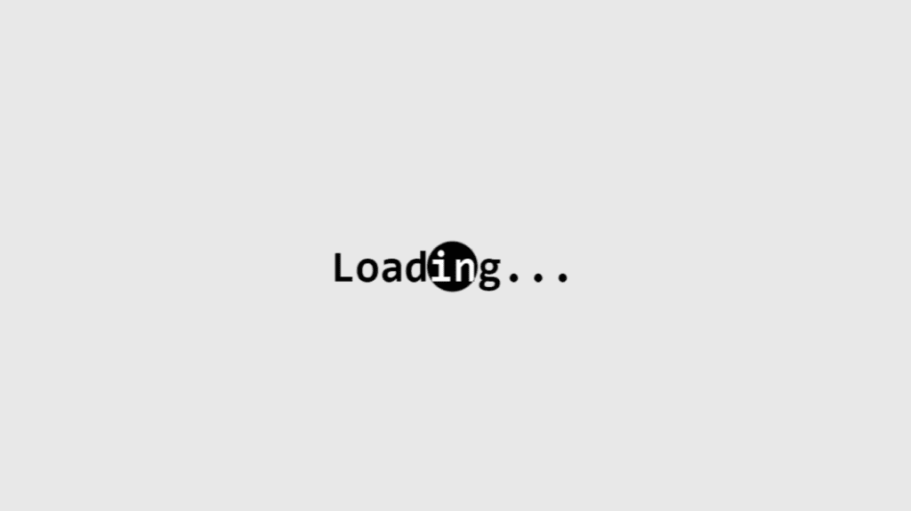 Loading Text Animation