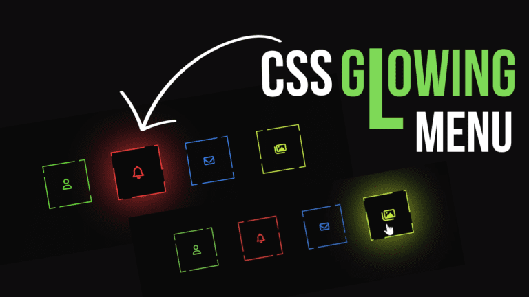 CSS Glowing Menu