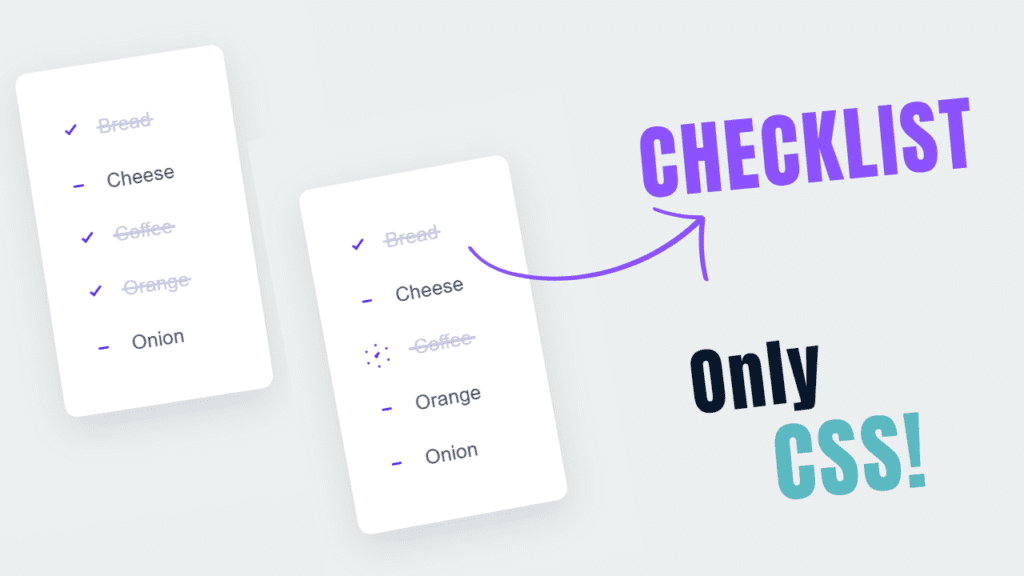 Checklist in CSS