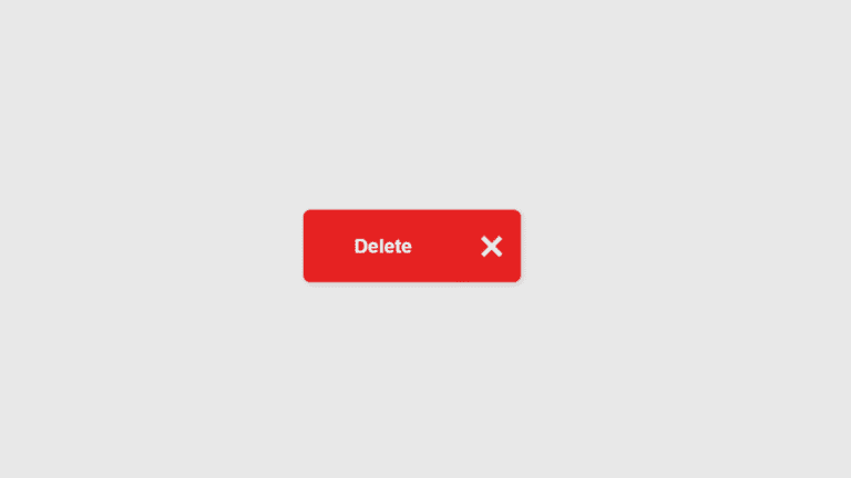 Create Delete Button Animation using Html & CSS