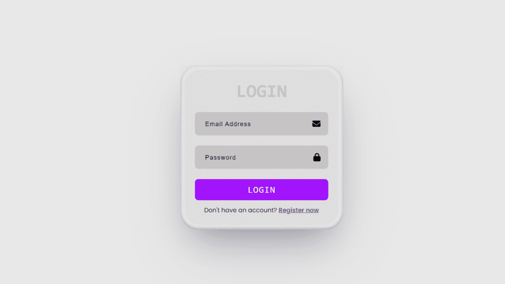 Login Form Design