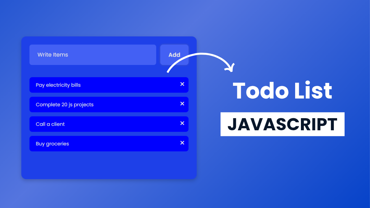 Todo list JavaScript