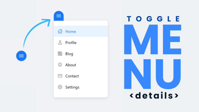 Sidebar Menu