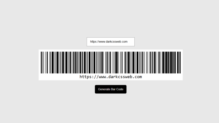Barcode Generator using JavaScript