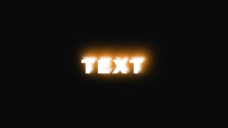 Neon Text Shadow