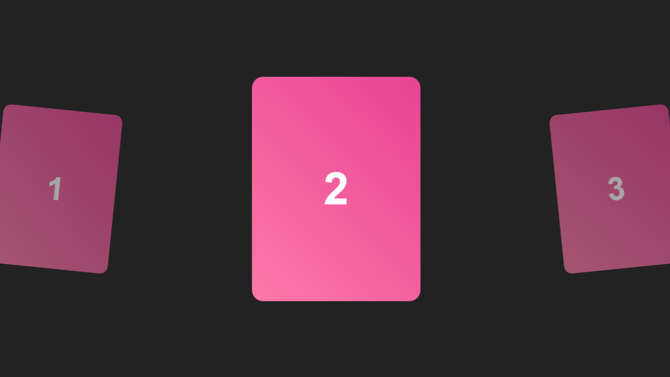 Cards scroll animation