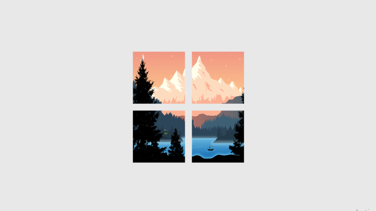 Split image using css